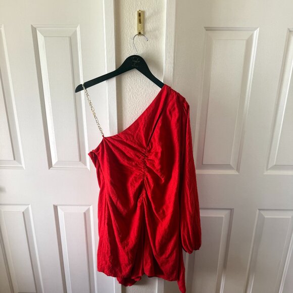 Lovers + Friends Rosalie Mini Dress – Bright Red | Size XL | NWT - Picture 2 of 5